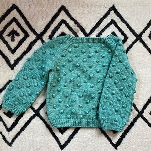 Misha & Puff popcorn sweater merino wool sage